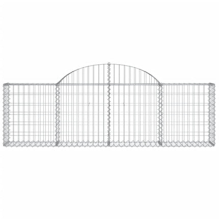 Cesti Gabbioni ad Arco 20 pz 200x30x60/80 cm Ferro Zincato