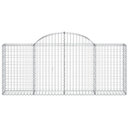 Cesti Gabbioni ad Arco 12 pz 200x30x80/100 cm Ferro Zincato