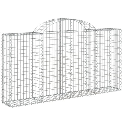 Cesti Gabbioni ad Arco 6 pz 200x30x100/120 cm Ferro Zincato