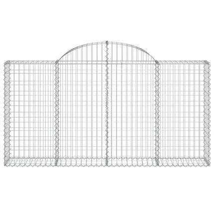 Cesti Gabbioni ad Arco 6 pz 200x30x100/120 cm Ferro Zincato