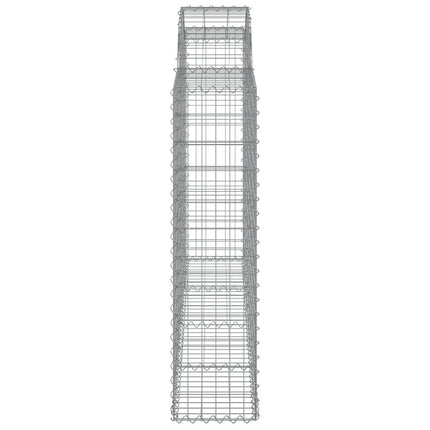 Cesti Gabbioni ad Arco 20 pz 200x30x120/140 cm Ferro Zincato
