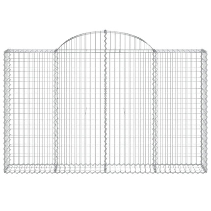 Cesti Gabbioni ad Arco 30 pz 200x30x120/140 cm Ferro Zincato