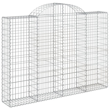 Cesti Gabbioni ad Arco 20 pz 200x30x140/160 cm Ferro Zincato
