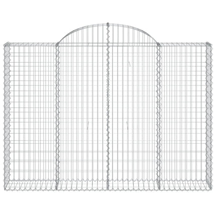 Cesti Gabbioni ad Arco 20 pz 200x30x140/160 cm Ferro Zincato