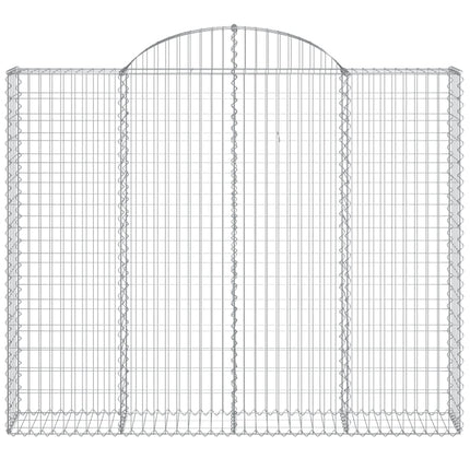 Cesti Gabbioni ad Arco 7 pz 200x30x160/180 cm Ferro Zincato