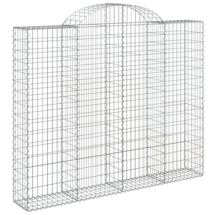 Cesti Gabbioni ad Arco 14 pz 200x30x160/180 cm Ferro Zincato