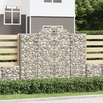 Cesti Gabbioni ad Arco 18 pz 200x30x160/180 cm Ferro Zincato
