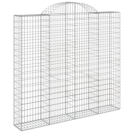 Cesti Gabbioni ad Arco 4 pz 200x30x180/200 cm Ferro Zincato