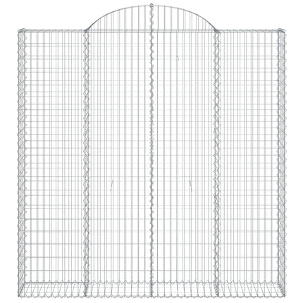 Cesti Gabbioni ad Arco 13 pz 200x30x200/220 cm Ferro Zincato