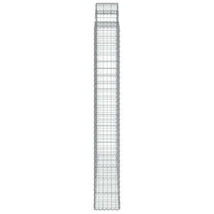 Cesti Gabbioni ad Arco 8 pz 200x30x220/240 cm Ferro Zincato