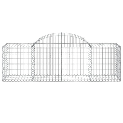 Cesti Gabbioni ad Arco 25 pz 200x50x60/80 cm Ferro Zincato