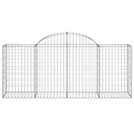 Cesti Gabbioni ad Arco 11 pz 200x50x80/100 cm Ferro Zincato