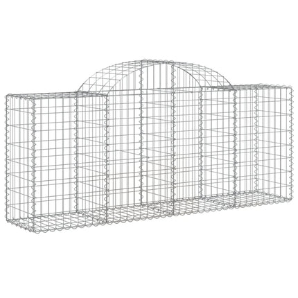 Cesti Gabbioni ad Arco 25 pz 200x50x80/100 cm Ferro Zincato