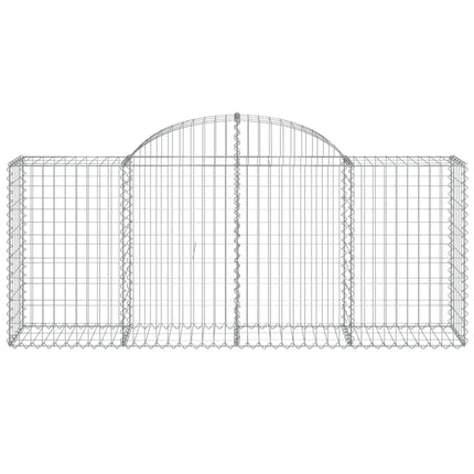 Cesti Gabbioni ad Arco 25 pz 200x50x80/100 cm Ferro Zincato