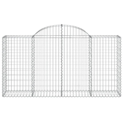 Cesti Gabbioni ad Arco 11 pz 200x50x100/120 cm Ferro Zincato