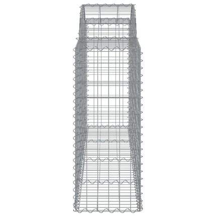 Cesti Gabbioni ad Arco 12 pz 200x50x100/120 cm Ferro Zincato