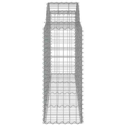 Cesti Gabbioni ad Arco 15 pz 200x50x100/120 cm Ferro Zincato