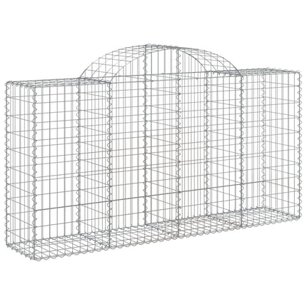 Cesti Gabbioni ad Arco 50 pz 200x50x100/120 cm Ferro Zincato