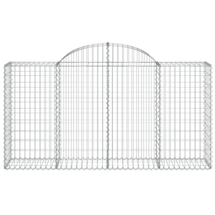 Cesti Gabbioni ad Arco 50 pz 200x50x100/120 cm Ferro Zincato