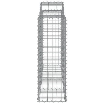 Cesti Gabbioni ad Arco 40 pz 200x50x120/140 cm Ferro Zincato