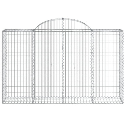 Cesti Gabbioni ad Arco 50 pz 200x50x120/140 cm Ferro Zincato