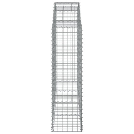 Cesti Gabbioni ad Arco 7 pz 200x50x140/160 cm Ferro Zincato
