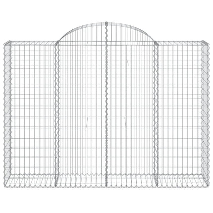 Cesti Gabbioni ad Arco 13 pz 200x50x140/160 cm Ferro Zincato
