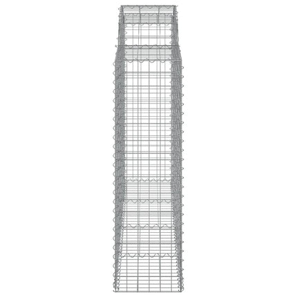 Cesti Gabbioni ad Arco 13 pz 200x50x140/160 cm Ferro Zincato