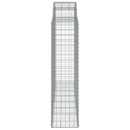 Cesti Gabbioni ad Arco 3 pz 200x50x160/180 cm Ferro Zincato