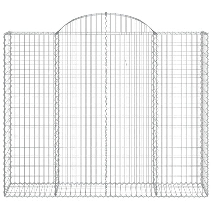 Cesti Gabbioni ad Arco 9 pz 200x50x160/180 cm Ferro Zincato