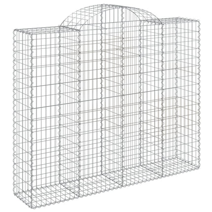 Cesti Gabbioni ad Arco 11 pz 200x50x160/180 cm Ferro Zincato
