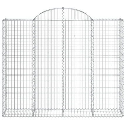 Cesti Gabbioni ad Arco 20 pz 200x50x160/180 cm Ferro Zincato