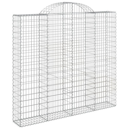 Cesti Gabbioni ad Arco 10 pz 200x50x180/200 cm Ferro Zincato