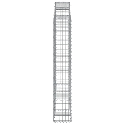 Cesti Gabbioni ad Arco 10 pz 200x50x180/200 cm Ferro Zincato
