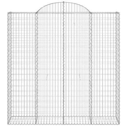 Cesti Gabbioni ad Arco 30 pz 200x50x200/220 cm Ferro Zincato