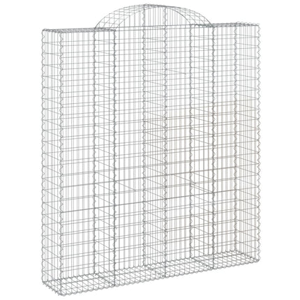 Cesti Gabbioni ad Arco 2 pz 200x50x220/240 cm Ferro Zincato