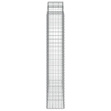 Cesti Gabbioni ad Arco 2 pz 200x50x220/240 cm Ferro Zincato