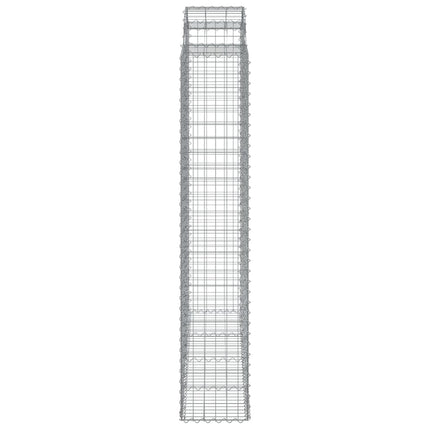 Cesti Gabbioni ad Arco 11 pz 200x50x220/240 cm Ferro Zincato