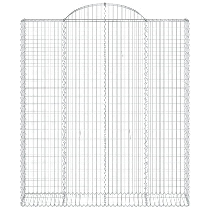 Cesti Gabbioni ad Arco 12 pz 200x50x220/240 cm Ferro Zincato