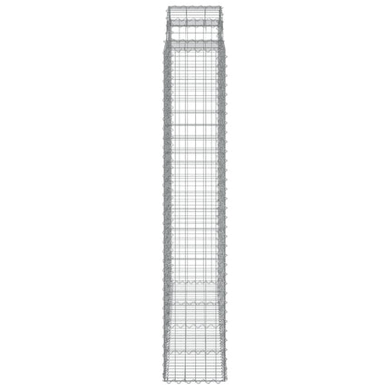 Cesti Gabbioni ad Arco 12 pz 200x50x220/240 cm Ferro Zincato