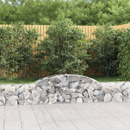 Cesti Gabbioni ad Arco 20 pz 300x30x40/60 cm Ferro Zincato
