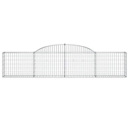 Cesti Gabbioni ad Arco 15 pz 300x30x60/80 cm Ferro Zincato