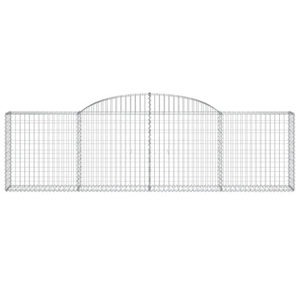 Cesti Gabbioni ad Arco 17 pz 300x30x80/100 cm Ferro Zincato