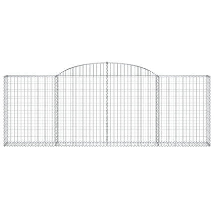 Cesti Gabbioni ad Arco 10 pz 300x30x100/120 cm Ferro Zincato
