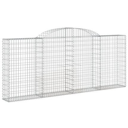 Cesti Gabbioni ad Arco 4 pz 300x30x120/140 cm Ferro Zincato