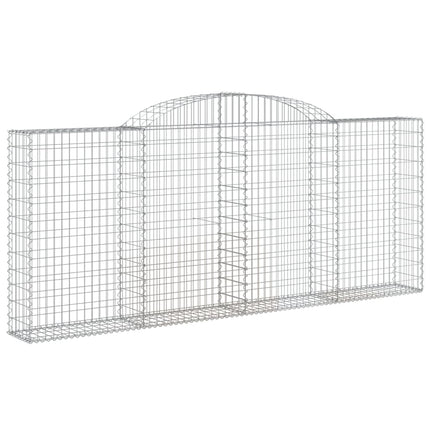 Cesti Gabbioni ad Arco 10 pz 300x30x120/140 cm Ferro Zincato