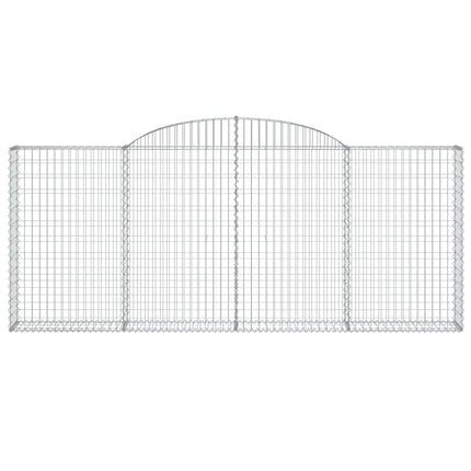 Cesti Gabbioni ad Arco 15 pz 300x30x120/140 cm Ferro Zincato