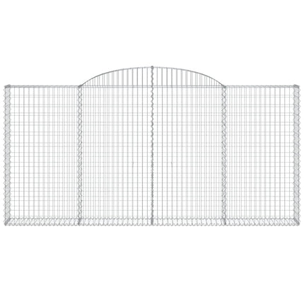 Cesti Gabbioni ad Arco 30 pz 300x30x140/160 cm Ferro Zincato
