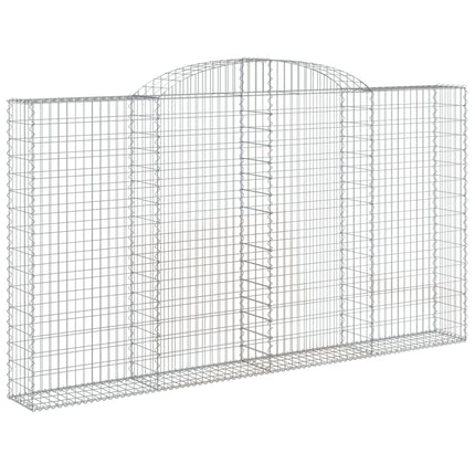 Cesti Gabbioni ad Arco 15 pz 300x30x160/180 cm Ferro Zincato