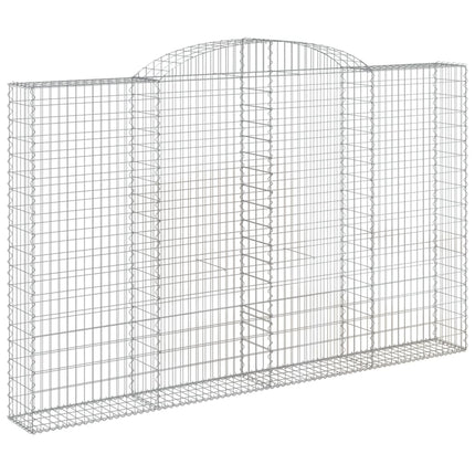Cesti Gabbioni ad Arco 3 pz 300x30x180/200 cm Ferro Zincato